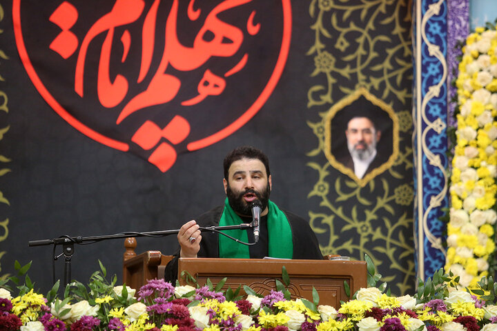 عزاداری شام اربعین امام شهید در حرم کریمه اهل بیت (س)