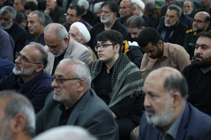 تصاویر/ مراسم بزرگداشت چهلمین روز شهادت حاج محمد باصری و مهندس شایان تبریزی‌امجد در سمنان