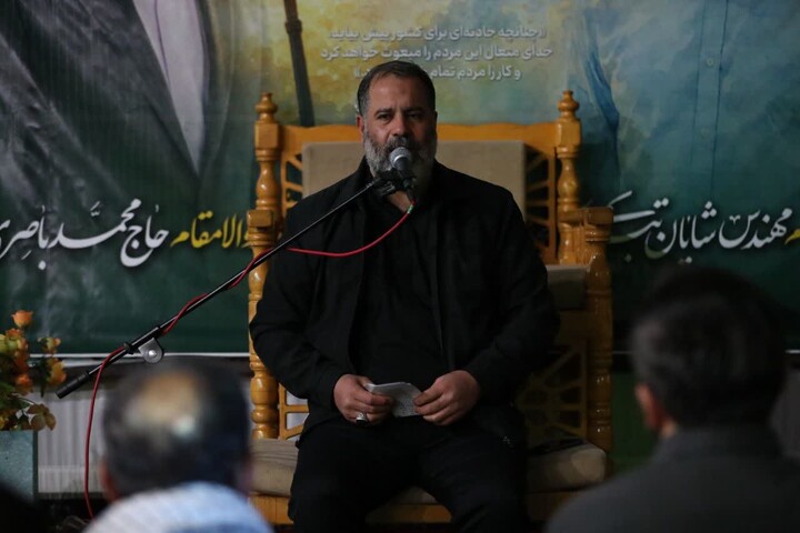تصاویر/ مراسم بزرگداشت چهلمین روز شهادت حاج محمد باصری و مهندس شایان تبریزی‌امجد در سمنان