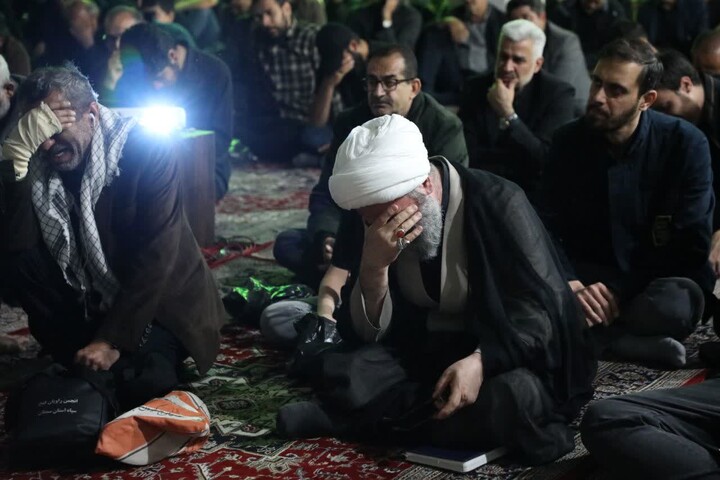 تصاویر/ مراسم بزرگداشت چهلمین روز شهادت حاج محمد باصری و مهندس شایان تبریزی‌امجد در سمنان