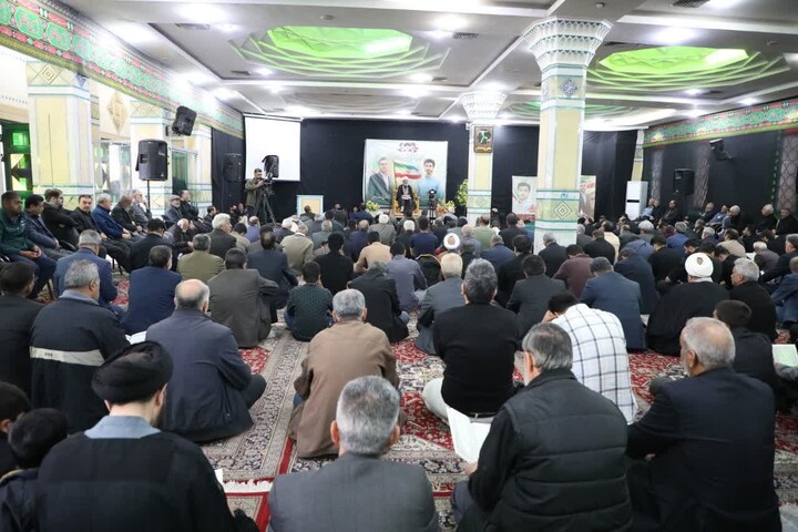 تصاویر/ مراسم بزرگداشت چهلمین روز شهادت حاج محمد باصری و مهندس شایان تبریزی‌امجد در سمنان