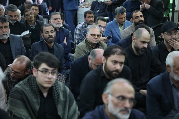 تصاویر/ مراسم بزرگداشت چهلمین روز شهادت حاج محمد باصری و مهندس شایان تبریزی‌امجد در سمنان
