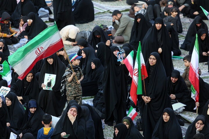 تجمع هیئات مذهبی قم به مناسبت چهلمین روز شهادت رهبر انقلاب