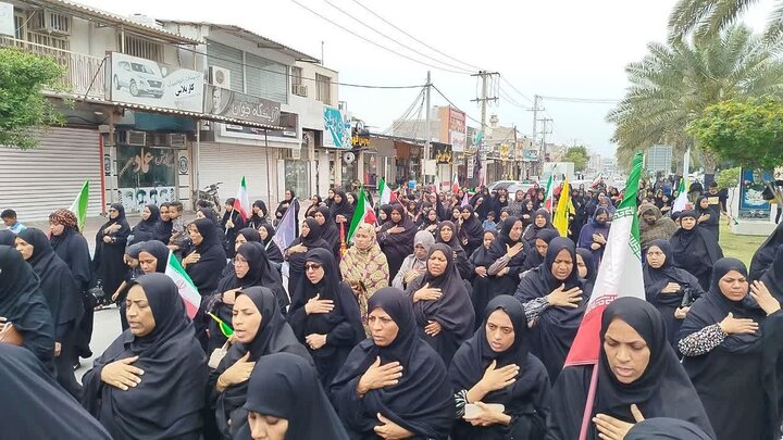 تصاویر/ مراسم بزرگداشت چهلمین روز شهادت قائد امت اسلامی در شهر قشم