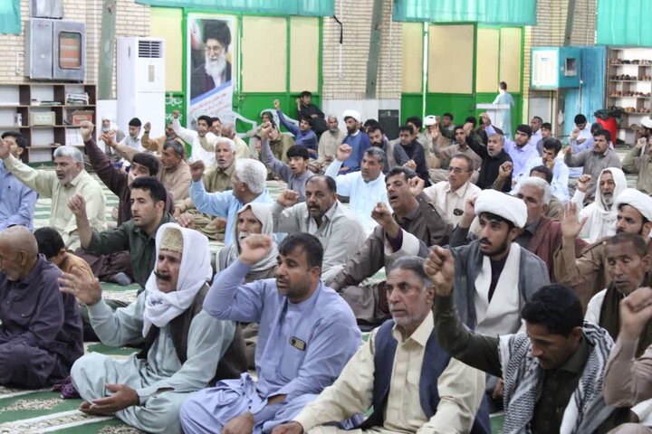 تصاویر/ آیین عبادی سیاسی نماز جمعه شهرستان دلگان