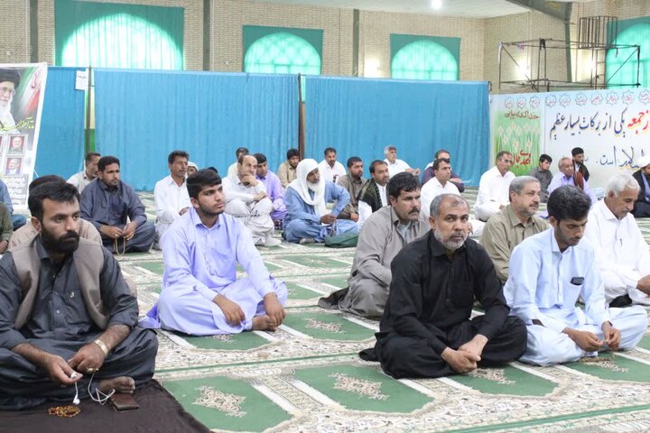تصاویر/ آیین عبادی سیاسی نماز جمعه شهرستان دلگان