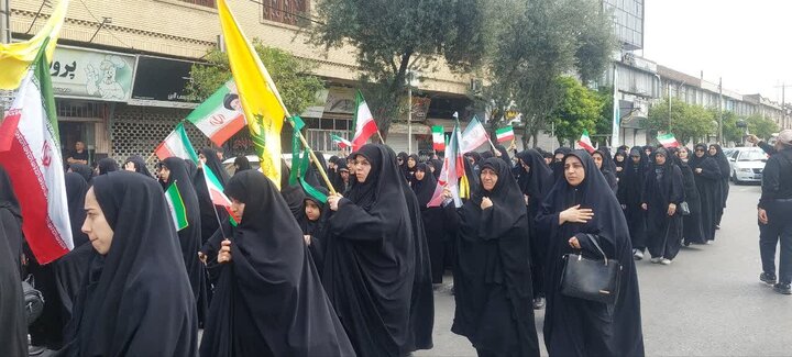تصاویر/ دسته عزای اربعین شهادت امام خامنه ای تا مصلّای نماز جمعه بهشهر