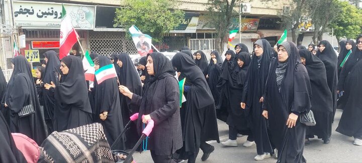 تصاویر/ دسته عزای اربعین شهادت امام خامنه ای تا مصلّای نماز جمعه بهشهر