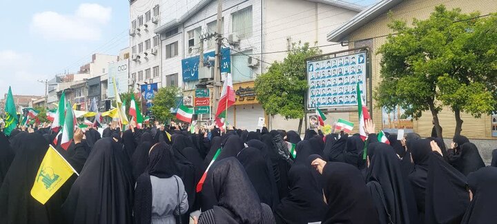 تصاویر/ دسته عزای اربعین شهادت امام خامنه ای تا مصلّای نماز جمعه بهشهر