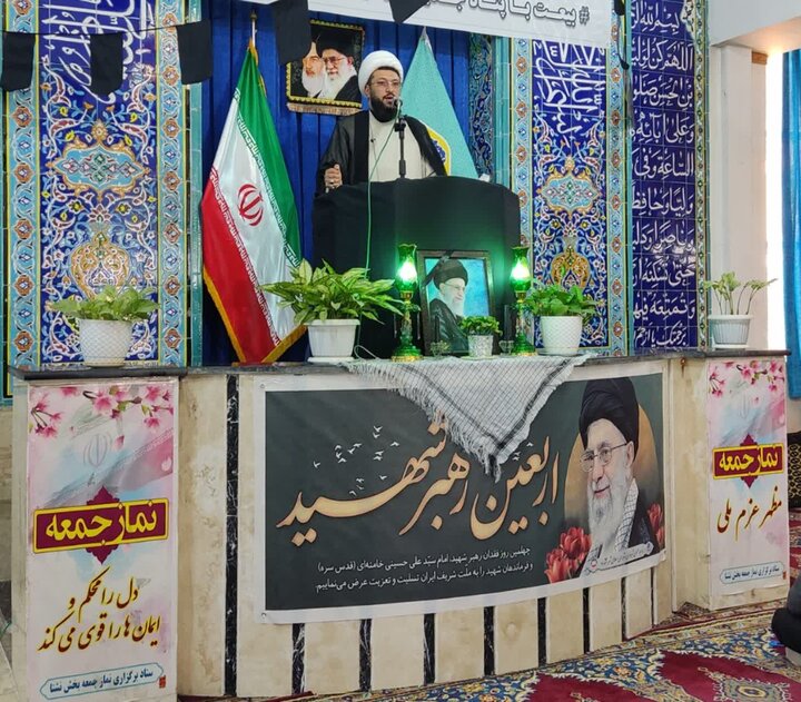 تصاویر / برگزاری مراسم عبادی سیاسی نماز جمعه بخش «نشتا» به امامت حجت الاسلام و المسلمین جوادی مقدم