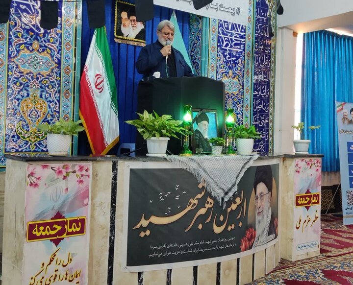 تصاویر / برگزاری مراسم عبادی سیاسی نماز جمعه بخش «نشتا» به امامت حجت الاسلام و المسلمین جوادی مقدم
