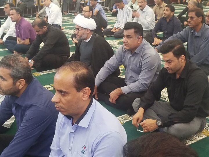 تصاویر/ آیین عبادی سیاسی نمازجمعه شهر عسلویه