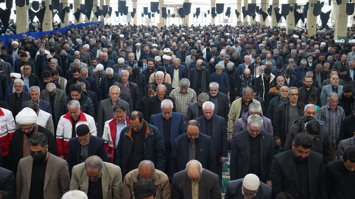 تصاویر/ اقامه آیین عبادی سیاسی نماز جمعه خوی