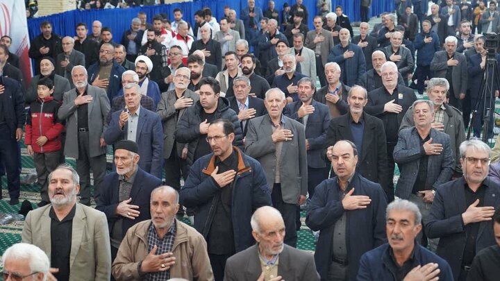 تصاویر/ اقامه آیین عبادی سیاسی نماز جمعه خوی