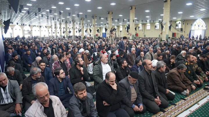 تصاویر/ اقامه آیین عبادی سیاسی نماز جمعه خوی
