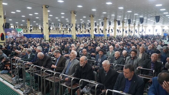 تصاویر/ اقامه آیین عبادی سیاسی نماز جمعه خوی