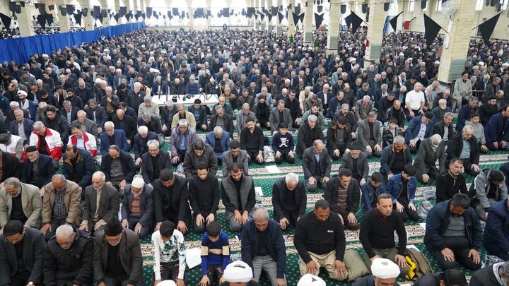 تصاویر/ اقامه آیین عبادی سیاسی نماز جمعه خوی