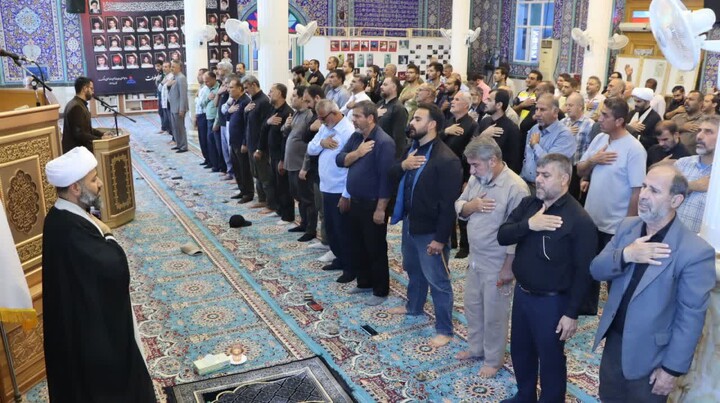 نماز جمعه خارگ به روایت تصویر