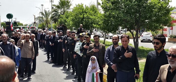 تصاویر/ راهپیمایی مردم جیرفت به مناسبت چهلمین روز شهادت قائد امت