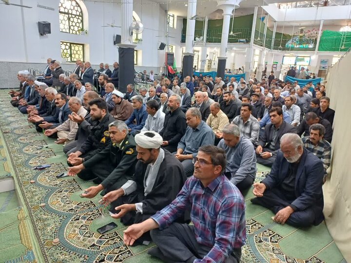 تصاویر/ اقامه نماز جمعه در امین‌شهر