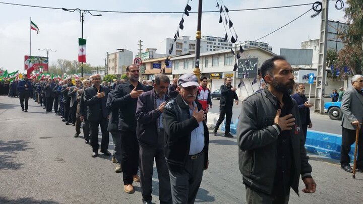 تصاویر| دسته روی اربعین شهادت رهبر انقلاب در محمودآباد