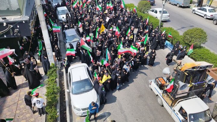 تصاویر| دسته روی اربعین شهادت رهبر انقلاب در محمودآباد
