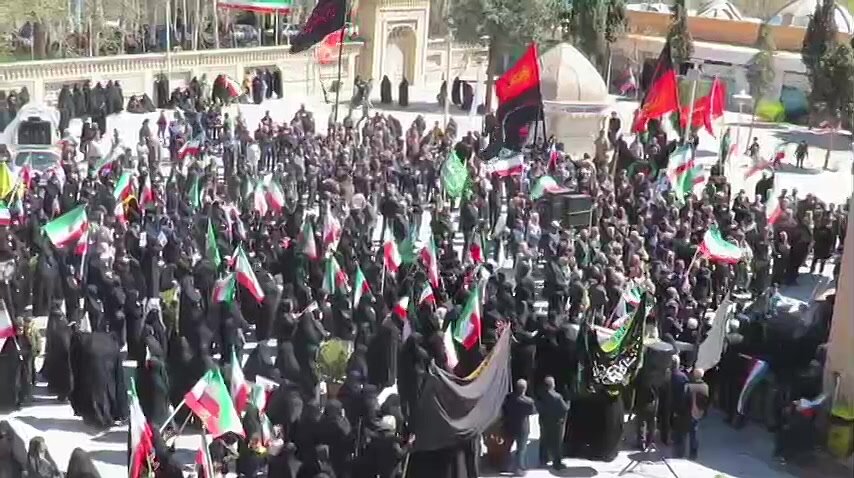 فیلم| بغض چهلم رهبر شهید در بسطام ترکید