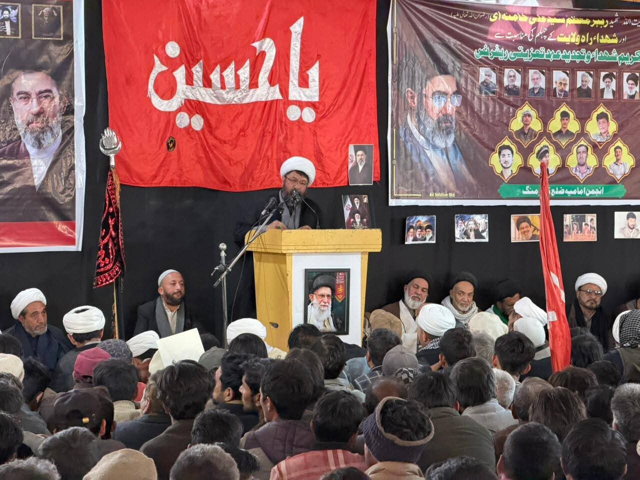 انجمنِ امامیہ کھرمنگ بلتستان کے تحت ”عظمتِ شہداء و تجدیدِ عہدِ وفا کانفرنس“ شہید امام خامنہ ای کو خراجِ عقیدت