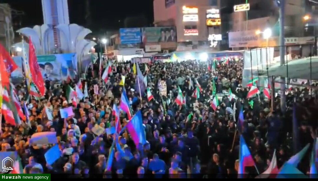 فیلم | حماسه انقلابی مردم شوش دانیال در اربعین رهبر امت