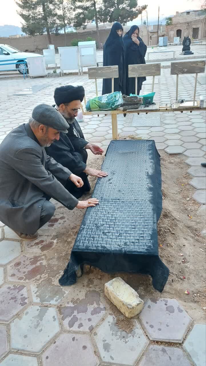 تصاویر/ حضور نماینده ولی‌فقیه در کاشان در مراسم اربعین شهادت شهید سید محمدحسین صفوی  در جوشقان مرکزی