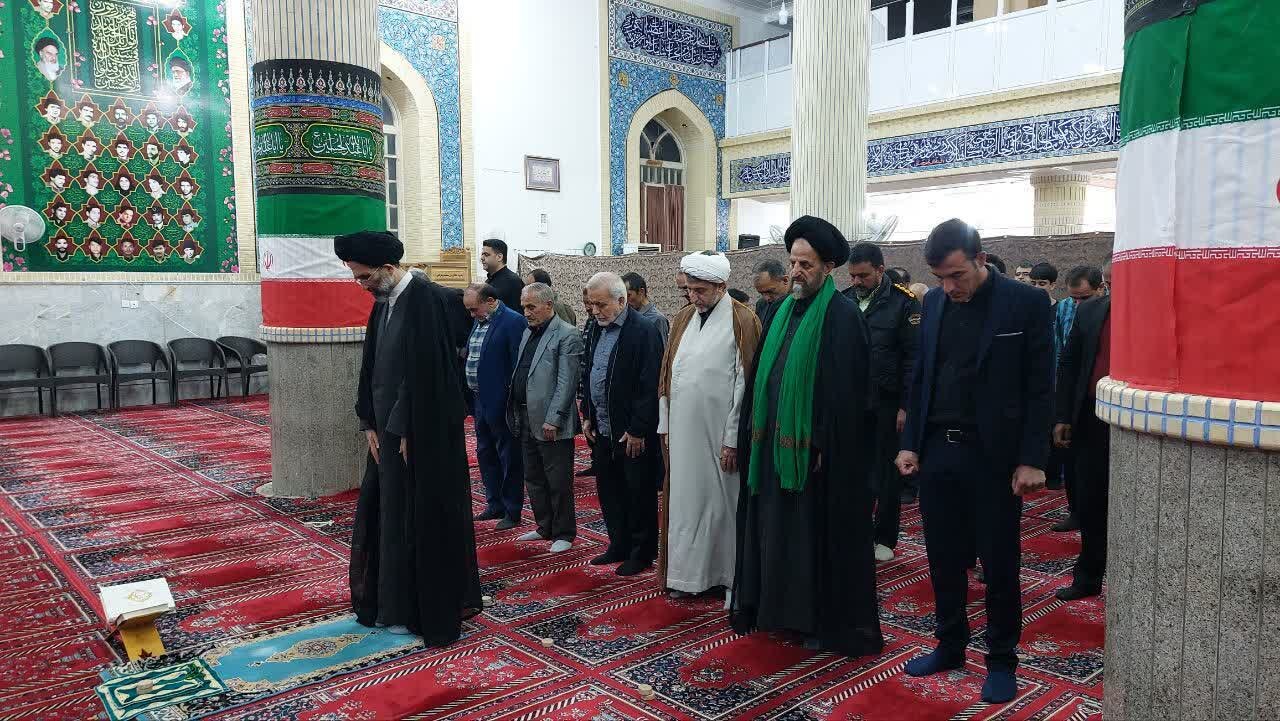تصاویر/ حضور نماینده ولی‌فقیه در کاشان در مراسم اربعین شهادت شهید سید محمدحسین صفوی  در جوشقان مرکزی