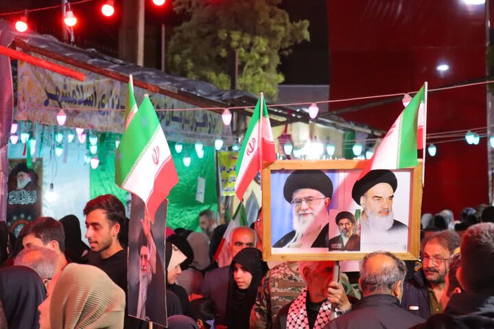 تصاویر/ اجتماع شبانه منتقمین خون امام شهید در اسلامشهر