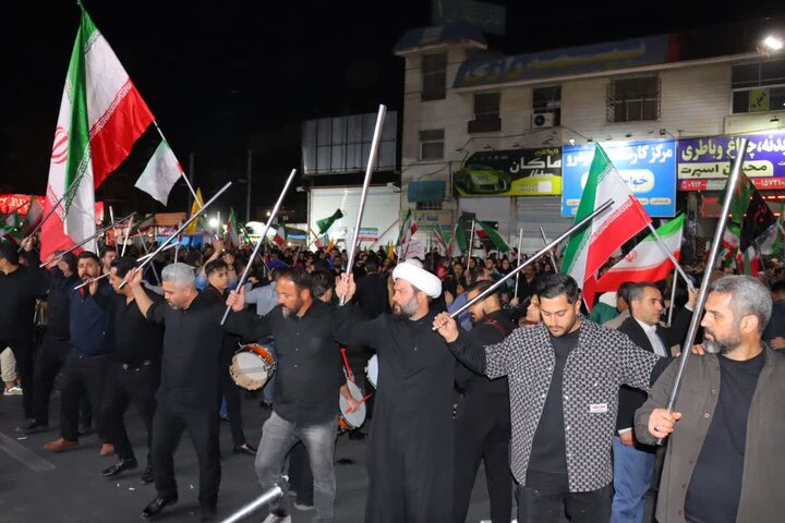 تصاویر/ اجتماع شبانه منتقمین خون امام شهید در اسلامشهر