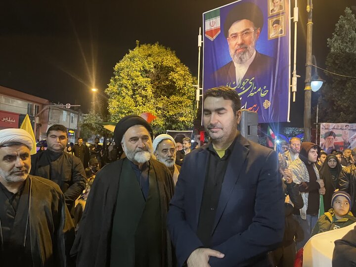 تصاویر / تجمع مردمی شهرستان نوشهر در ایستگاه بیست و یکم فروردین