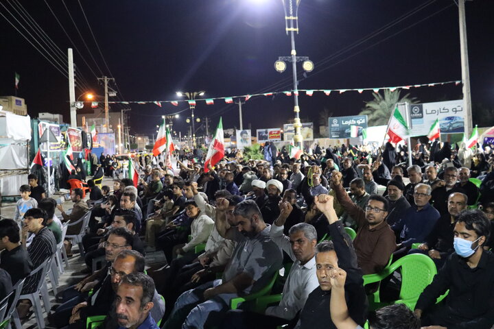تصاویر/ بندر دیّر در چهل و یکمین اجتماع خیابانی