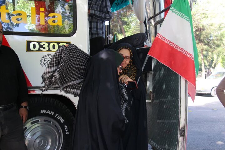 تصاویر/ آیین بدرقه گروه جهادی دارالمومنین کاشان