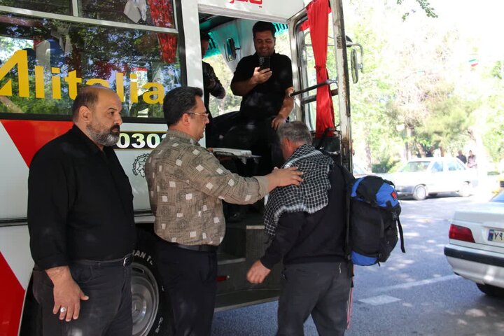 تصاویر/ آیین بدرقه گروه جهادی دارالمومنین کاشان