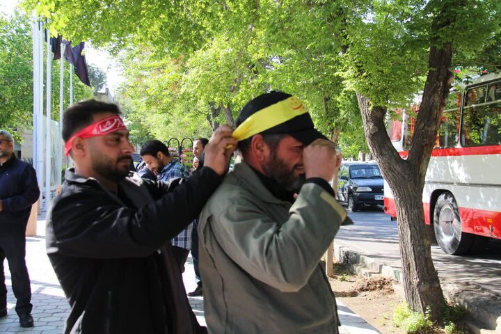 تصاویر/ آیین بدرقه گروه جهادی دارالمومنین کاشان