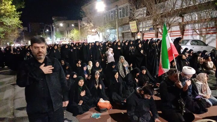 تصاویر/ چهل و یکمین شب حماسه در میاندوآب و اقامه نماز استغاثه