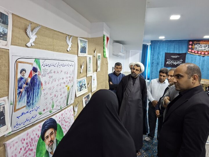 تصاویر/ جمع آوری پسته برای رزمندگان توسط بانوان طلبه مدرسه علمیه فاطمیه بیاض