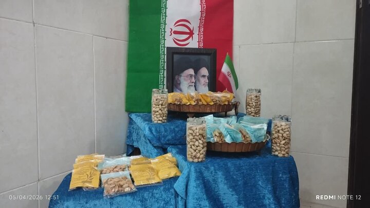 تصاویر/ جمع آوری پسته برای رزمندگان توسط بانوان طلبه مدرسه علمیه فاطمیه بیاض