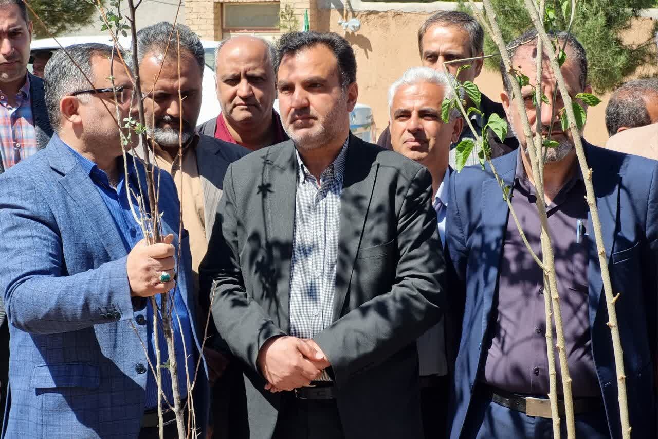 پویش کاشت نهال «امید» در بخش قمصر برگزار شد+تصاویر
