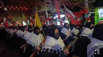 فیلم| حضور طلاب شجاع بسیجی مدرسه علمیه فاطمیه محلات در میدان