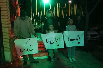 تصاویر/ حضور دانش‌آموزان با نیازهای ویژه در ششمین شب حسینیه "شجره طیبه" در سمنان