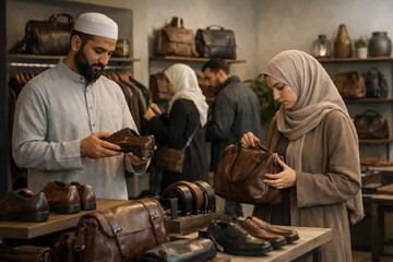 What is the ruling on leather with a weak probability of Islamic slaughter?