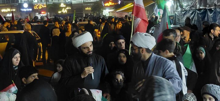 تصاویر / ادامه خدمت رسانی موکب شهدای روحانی در تجمعات شبانه شهرستان آمل