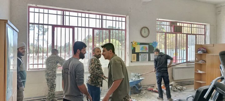 تصاویر |طلاب دهاقان در میدان جهاد خدمت