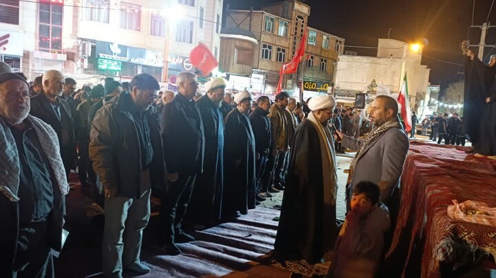 تصاویر/ اقامه نماز استغاثه به امام زمان(عج) در خرمدره