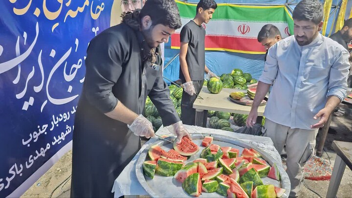 تصاویر/ موکب مردم جنوب کرمان در میناب