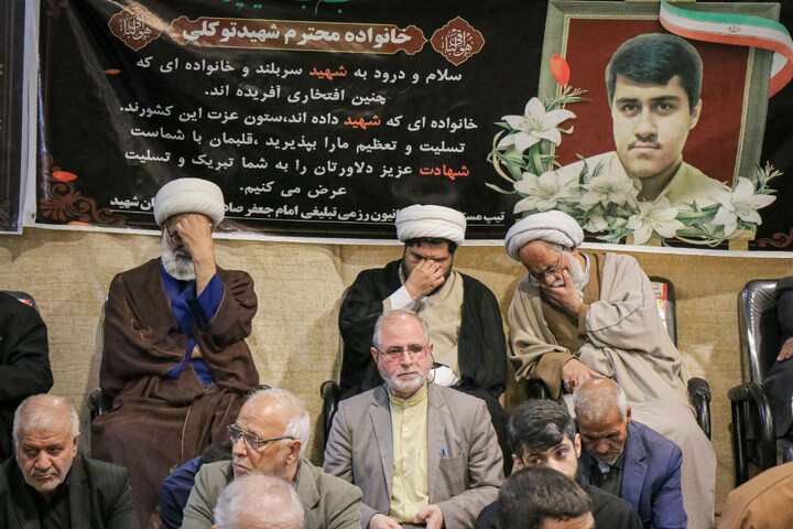 تصاویر/ مراسم ختم طلبه بسیجی شهید محمد توکلی در قم